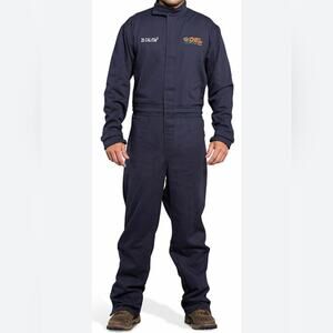 OEL Arc Flash Wear 12 CAL CM2 Navy Blue Electrician Safety Work Wear Coverall 2X